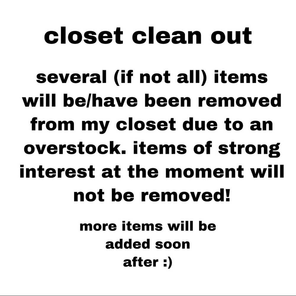 closet clean out